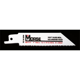 MK Morse Master Cobalt Hybrid 4" Bi-Metal Reciprocating Saw Blade 10/14 TPI