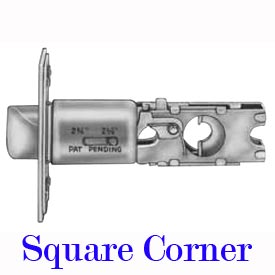 Square Corner Adjustable Deadlatch, Polished Brass - US3