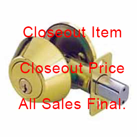 Double Cylinder Deadbolt, Polished Brass (US3)