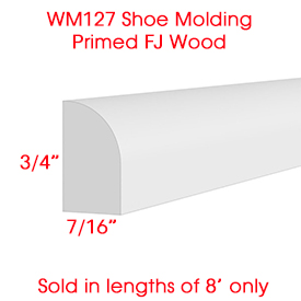 ADEPTUS USA LLC WM127 FJ Primed Shoe Molding 7/16x3/4x8