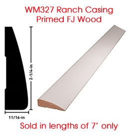 Alexandria Moulding Ranch WM327 FJ Primed Casing 2-1/4" x 7