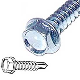 Titan Fastener Self-Drilling Hex Washer Head Screws #12-14 x 2" - 50/Box