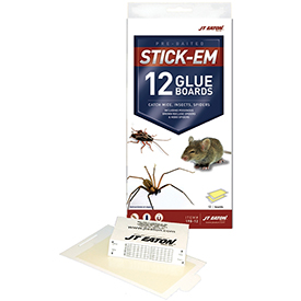 STICK-EM MOUSE AND GLUE BOARD 12/PK
