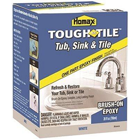 Homax Tough As Tile Tub, Sink & Tile Refinishing Kit - White, 26 oz