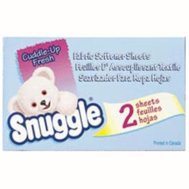 Snuggle Vend-Design Fabric Softener Sheets, Blue Sparkle, 2 Sheets/Box, 100 Boxes/Carton