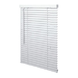 Achim Cordless Light Filtering Vinyl Mini Blind, White 60 in x 64 in