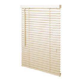 Achim GII Morningstar Cordless Light Filtering Vinyl Mini Blind, Alabaster, 60 in x 64 in