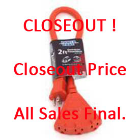 12/3 x 2-Foot Heavy-Duty Power Block – Orange