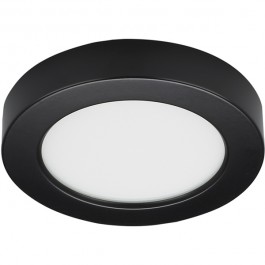 9" Round LED Flush Mount Fixture in Matte Black