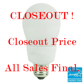 15W A19 CFL, 60W Equivalent