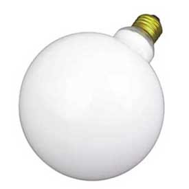 Satco S3001 40W Incandescent White G40 Globe Bulb, Medium Base