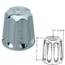 Kissler 99-1153D Gerber Short Broach Diverter Handle - Chrome