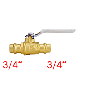 PRESS FIT BALL VALVE 3/4"