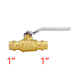 PRESS FIT BALL VALVE 1"