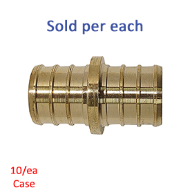 COUPLING BRASS 1/2" PEX-B