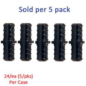 COUPLING POLYALLOY 1/2" PEX-B 5/PK