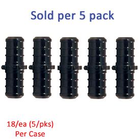 COUPLING POLYALLOY 3/4" PEX-B 5/PK