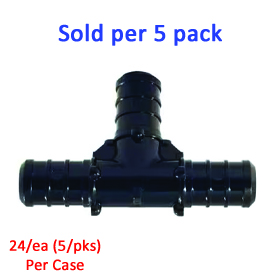 TEE POLYALLOY 1/2" PEX-B 5/PK