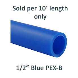 PEX-B BLUE TUBING 1/2" X 10