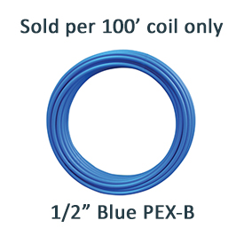PEX-B BLUE TUBING 1/2" X 100
