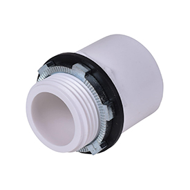 INTERNATIONAL IMPORT Water Heater Pan Fitting PVC 1"